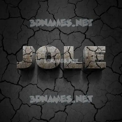 jole in Cracked Stone style - 3D name wallpaper jole in Cracked Stone style - 3D name wallpaper