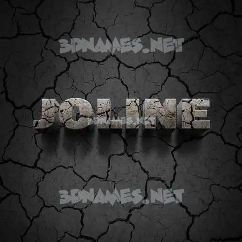 joline in Cracked Stone style - 3D name wallpaper joline in Cracked Stone style - 3D name wallpaper