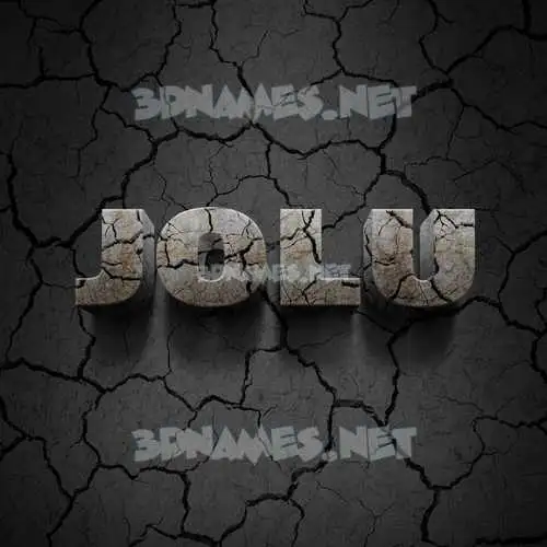 jolu in Cracked Stone style - 3D name wallpaper jolu in Cracked Stone style - 3D name wallpaper