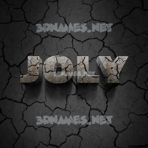 joly in Cracked Stone style - 3D name wallpaper joly in Cracked Stone style - 3D name wallpaper