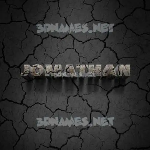 jomathan in Cracked Stone style - 3D name wallpaper jomathan in Cracked Stone style - 3D name wallpaper