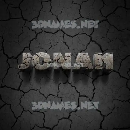 jonah in Cracked Stone style - 3D name wallpaper jonah in Cracked Stone style - 3D name wallpaper