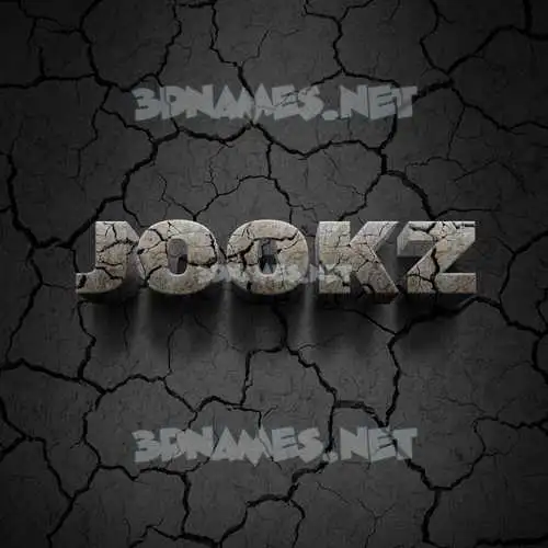 jookz in Cracked Stone style - 3D name wallpaper jookz in Cracked Stone style - 3D name wallpaper
