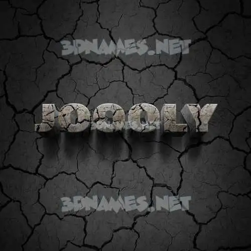 joooly in Cracked Stone style - 3D name wallpaper