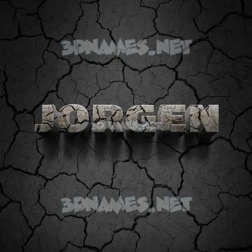 jorgen in Cracked Stone style - 3D name wallpaper jorgen in Cracked Stone style - 3D name wallpaper