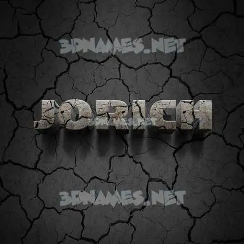 jorich in Cracked Stone style - 3D name wallpaper jorich in Cracked Stone style - 3D name wallpaper