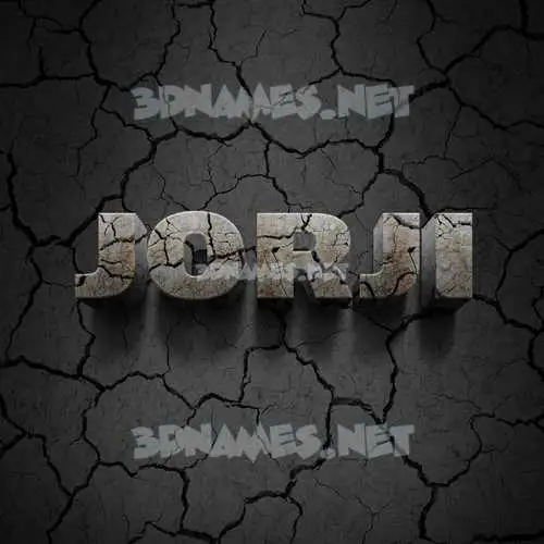 jorji in Cracked Stone style - 3D name wallpaper jorji in Cracked Stone style - 3D name wallpaper