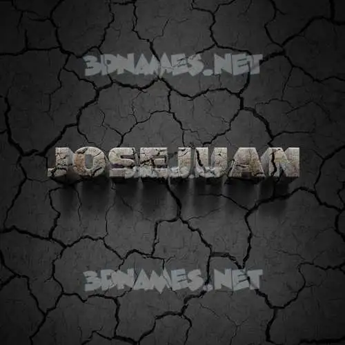 josejuan in Cracked Stone style - 3D name wallpaper josejuan in Cracked Stone style - 3D name wallpaper