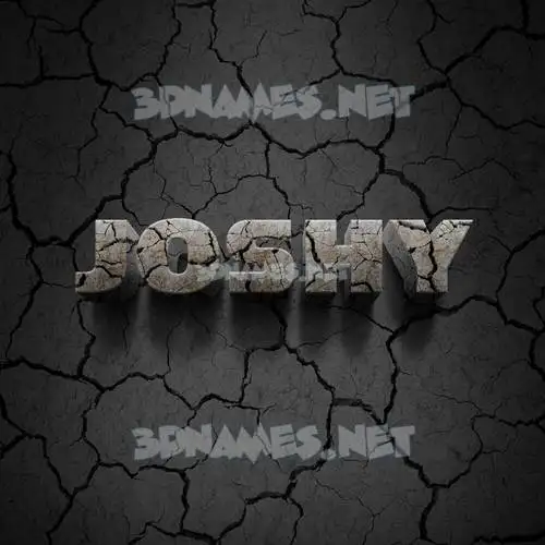 joshy in Cracked Stone style - 3D name wallpaper joshy in Cracked Stone style - 3D name wallpaper