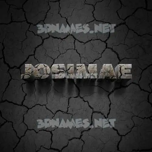 josimae in Cracked Stone style - 3D name wallpaper