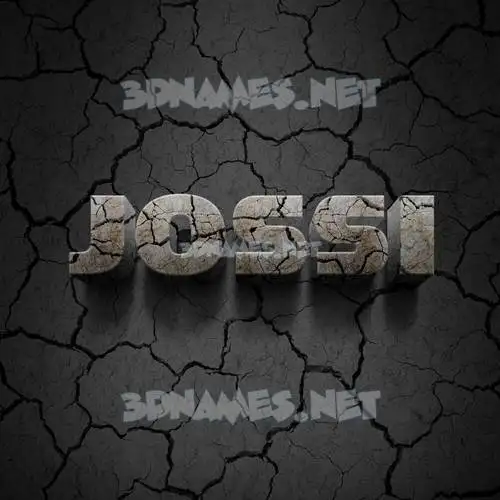 jossi in Cracked Stone style - 3D name wallpaper jossi in Cracked Stone style - 3D name wallpaper
