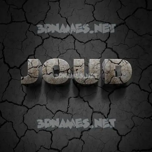 joud in Cracked Stone style - 3D name wallpaper joud in Cracked Stone style - 3D name wallpaper