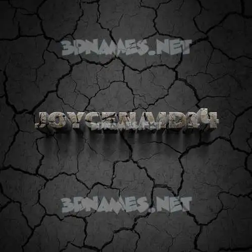 joycenaid14 in Cracked Stone style - 3D name wallpaper