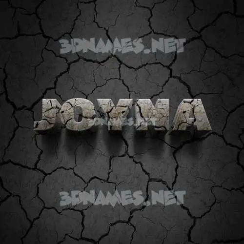 joyna in Cracked Stone style - 3D name wallpaper joyna in Cracked Stone style - 3D name wallpaper