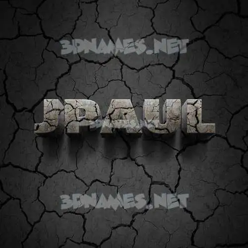 jpaul in Cracked Stone style - 3D name wallpaper jpaul in Cracked Stone style - 3D name wallpaper