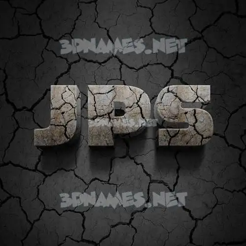 jps in Cracked Stone style - 3D name wallpaper jps in Cracked Stone style - 3D name wallpaper