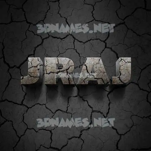 jraj in Cracked Stone style - 3D name wallpaper jraj in Cracked Stone style - 3D name wallpaper