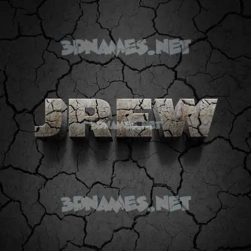 jrew in Cracked Stone style - 3D name wallpaper jrew in Cracked Stone style - 3D name wallpaper