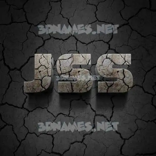 jss in Cracked Stone style - 3D name wallpaper jss in Cracked Stone style - 3D name wallpaper
