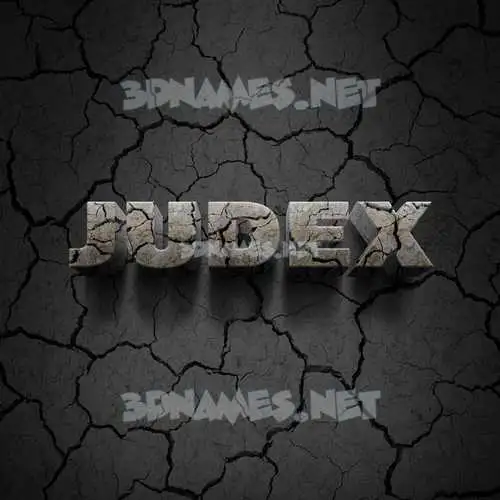 judex in Cracked Stone style - 3D name wallpaper judex in Cracked Stone style - 3D name wallpaper