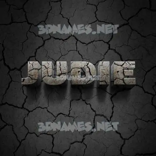 judie in Cracked Stone style - 3D name wallpaper judie in Cracked Stone style - 3D name wallpaper