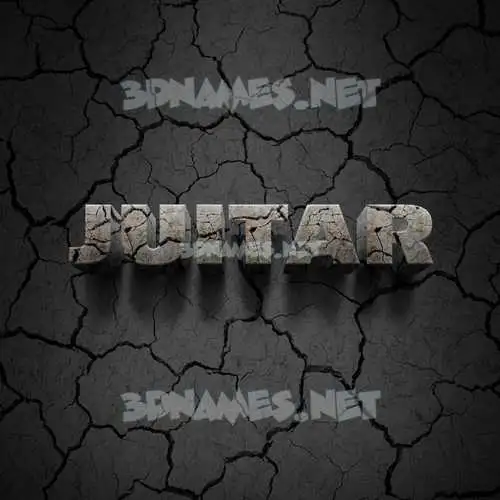 juitar in Cracked Stone style - 3D name wallpaper juitar in Cracked Stone style - 3D name wallpaper