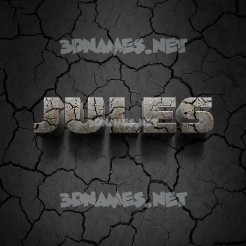 jules in Cracked Stone style - 3D name wallpaper jules in Cracked Stone style - 3D name wallpaper