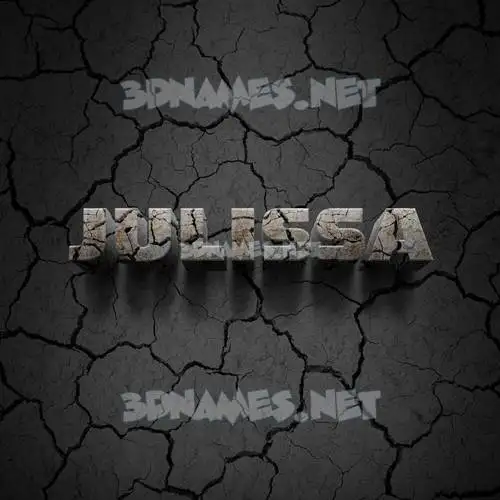 julissa in Cracked Stone style - 3D name wallpaper julissa in Cracked Stone style - 3D name wallpaper
