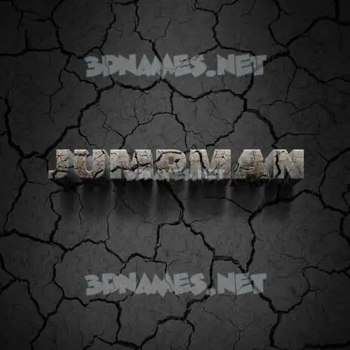jumpman in Cracked Stone style - 3D name wallpaper jumpman in Cracked Stone style - 3D name wallpaper
