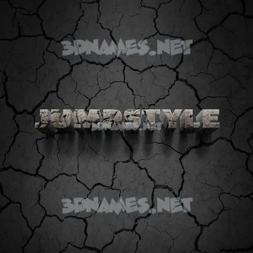jumpstyle in Cracked Stone style - 3D name wallpaper jumpstyle in Cracked Stone style - 3D name wallpaper