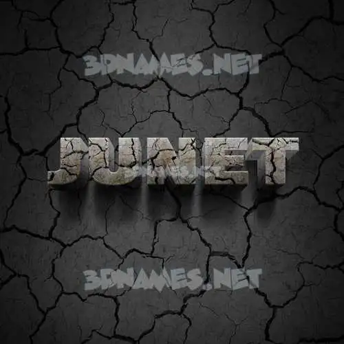 junet in Cracked Stone style - 3D name wallpaper junet in Cracked Stone style - 3D name wallpaper