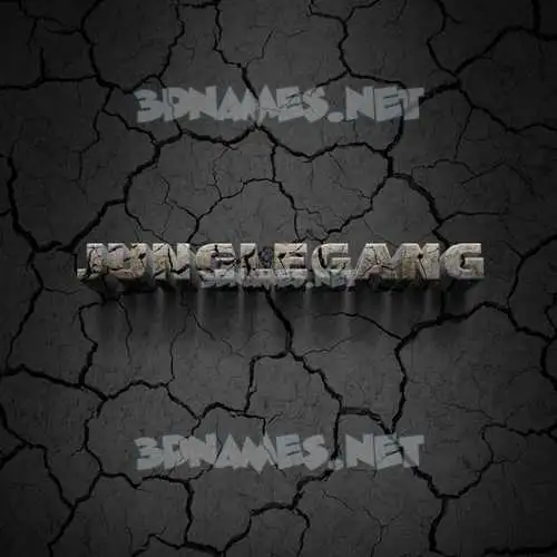 junglegang in Cracked Stone style - 3D name wallpaper junglegang in Cracked Stone style - 3D name wallpaper