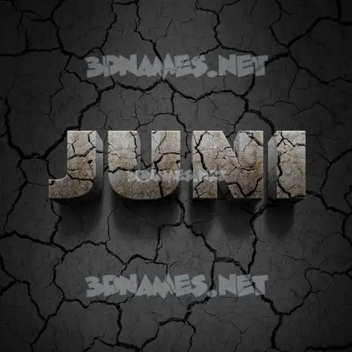 juni in Cracked Stone style - 3D name wallpaper juni in Cracked Stone style - 3D name wallpaper