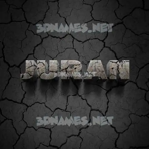 juran in Cracked Stone style - 3D name wallpaper