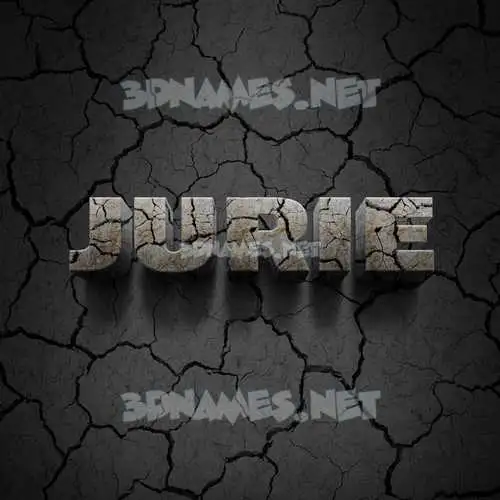 jurie in Cracked Stone style - 3D name wallpaper jurie in Cracked Stone style - 3D name wallpaper