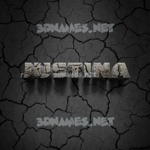 justina in Cracked Stone style - 3D name wallpaper justina in Cracked Stone style - 3D name wallpaper