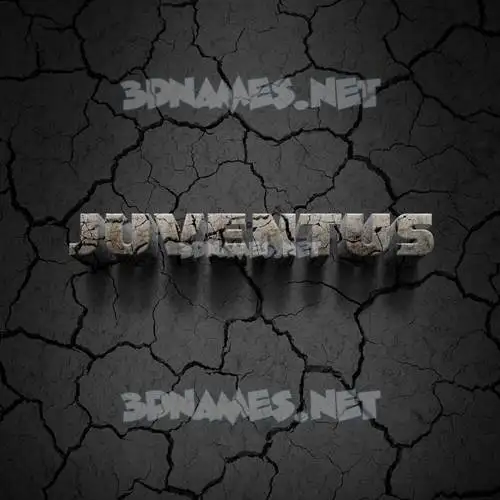 juventus in Cracked Stone style - 3D name wallpaper