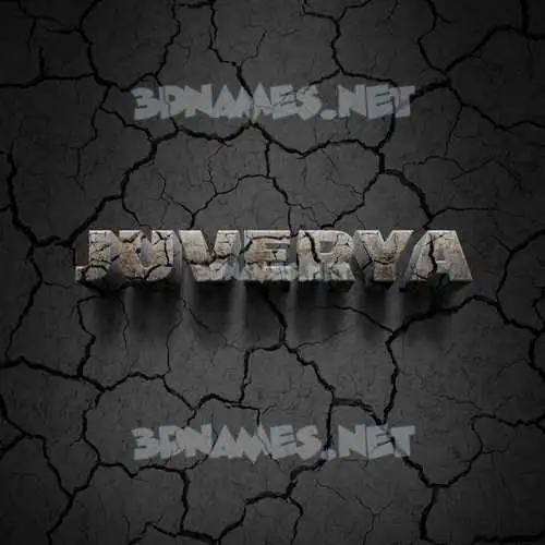 juverya in Cracked Stone style - 3D name wallpaper
