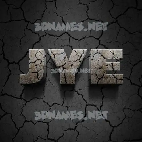 jye in Cracked Stone style - 3D name wallpaper jye in Cracked Stone style - 3D name wallpaper