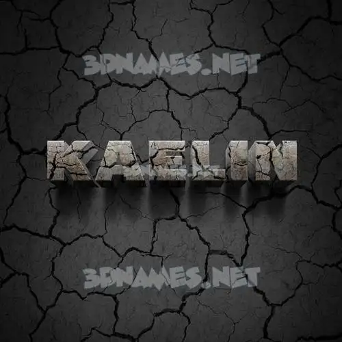 kaelin in Cracked Stone style - 3D name wallpaper kaelin in Cracked Stone style - 3D name wallpaper