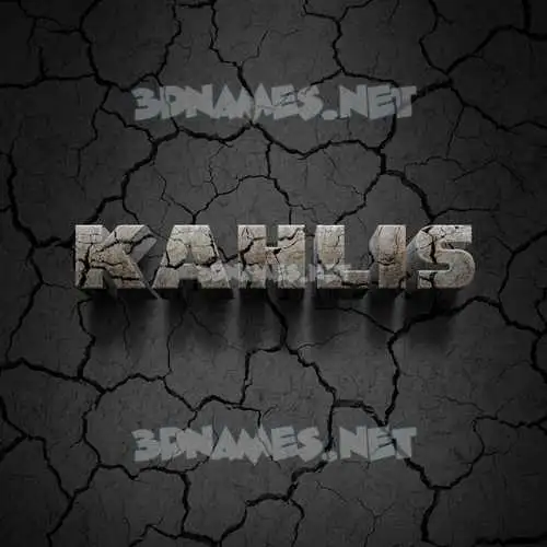 kahlis in Cracked Stone style - 3D name wallpaper kahlis in Cracked Stone style - 3D name wallpaper