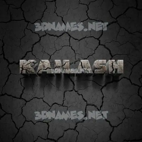 kailash in Cracked Stone style - 3D name wallpaper kailash in Cracked Stone style - 3D name wallpaper