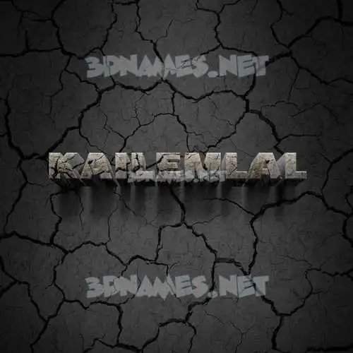 kailemlal in Cracked Stone style - 3D name wallpaper kailemlal in Cracked Stone style - 3D name wallpaper