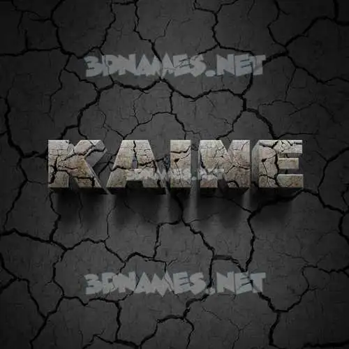 kaine in Cracked Stone style - 3D name wallpaper kaine in Cracked Stone style - 3D name wallpaper