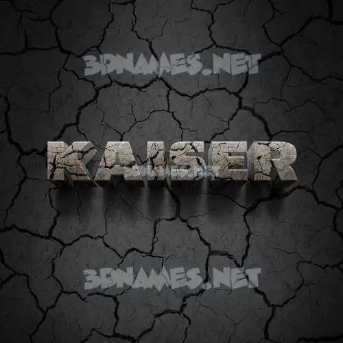 kaiser in Cracked Stone style - 3D name wallpaper kaiser in Cracked Stone style - 3D name wallpaper
