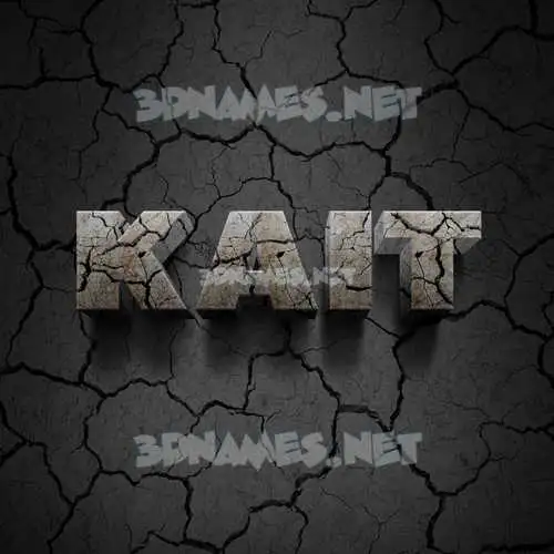 kait in Cracked Stone style - 3D name wallpaper kait in Cracked Stone style - 3D name wallpaper