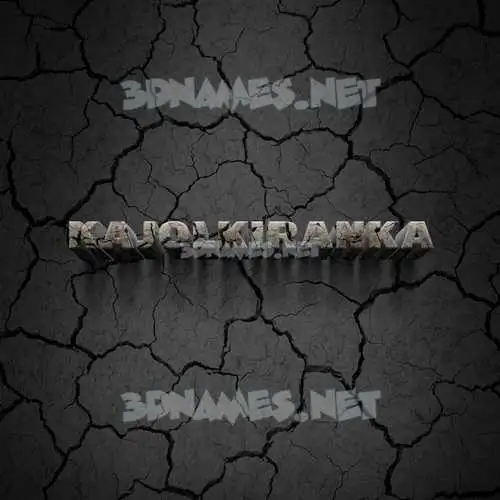 kajolkiranka in Cracked Stone style - 3D name wallpaper kajolkiranka in Cracked Stone style - 3D name wallpaper