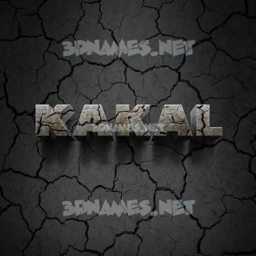 kakal in Cracked Stone style - 3D name wallpaper kakal in Cracked Stone style - 3D name wallpaper