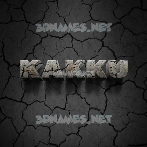kakku in Cracked Stone style - 3D name wallpaper kakku in Cracked Stone style - 3D name wallpaper