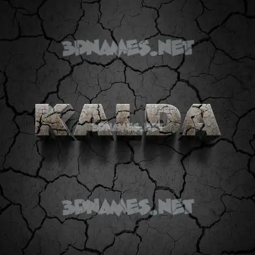 kalda in Cracked Stone style - 3D name wallpaper kalda in Cracked Stone style - 3D name wallpaper